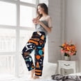 thumbnail image 5 of Salouo Creative Transport Print Women's Pajama Pants Casual Loose Sweatpants PJs Flowy Pants Drawstring Palazzo for Women Wide Leg Pants Lounge Pajama -Large, 5 of 8