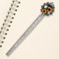 thumbnail image 3 of Sunflower butterfly Vintage Silver Lace-Edged Bookmark: a Gift for Readers and Book Lovers, 3 of 5
