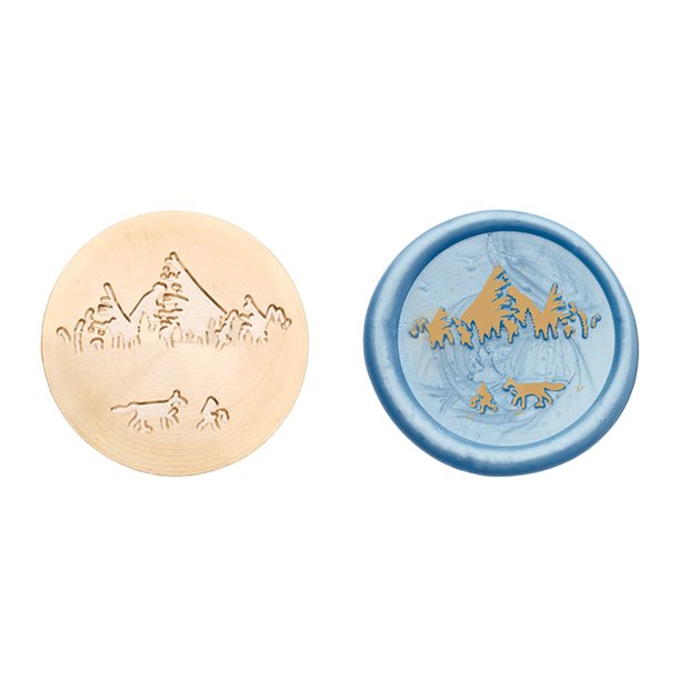 Cabeza de sello de forma redonda Cabeza de cobre en relieve 3D para tarjeta de boda (SH02)