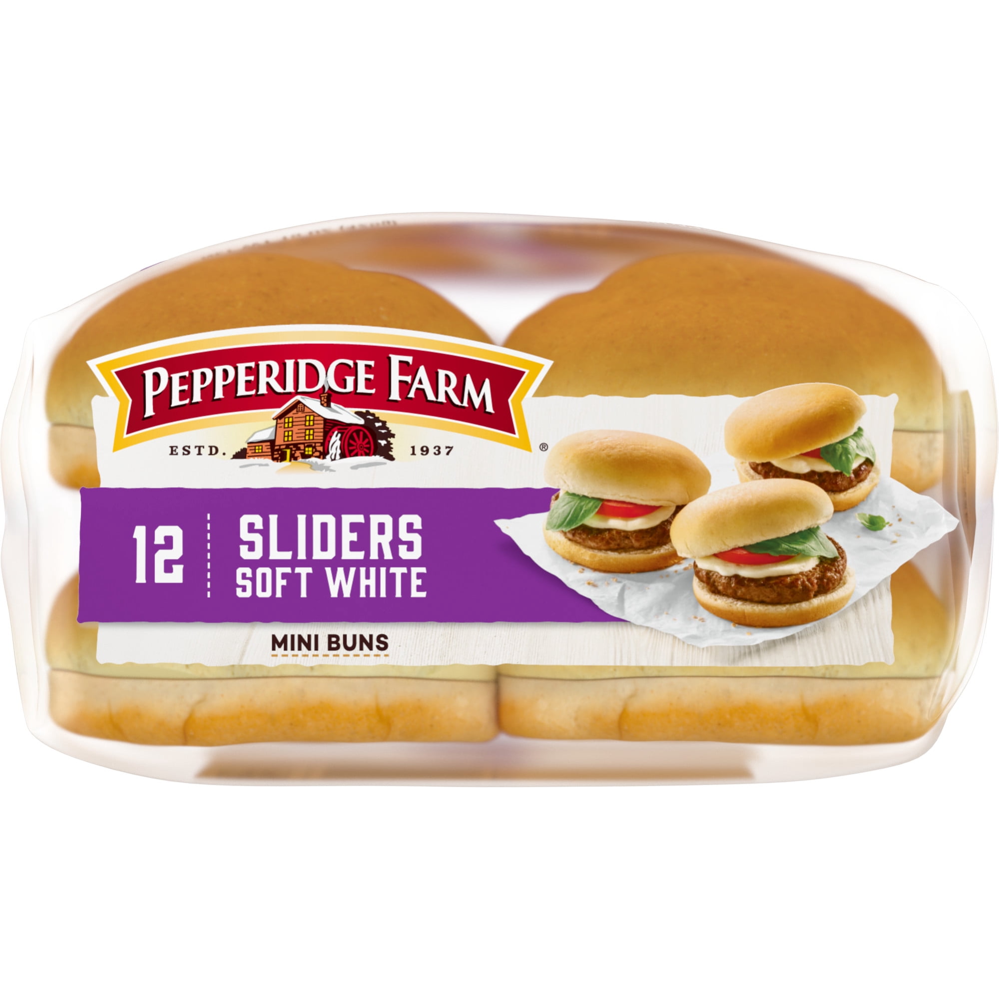 Pepperidge Farm Soft White Slider Buns, 12-Pack Bag