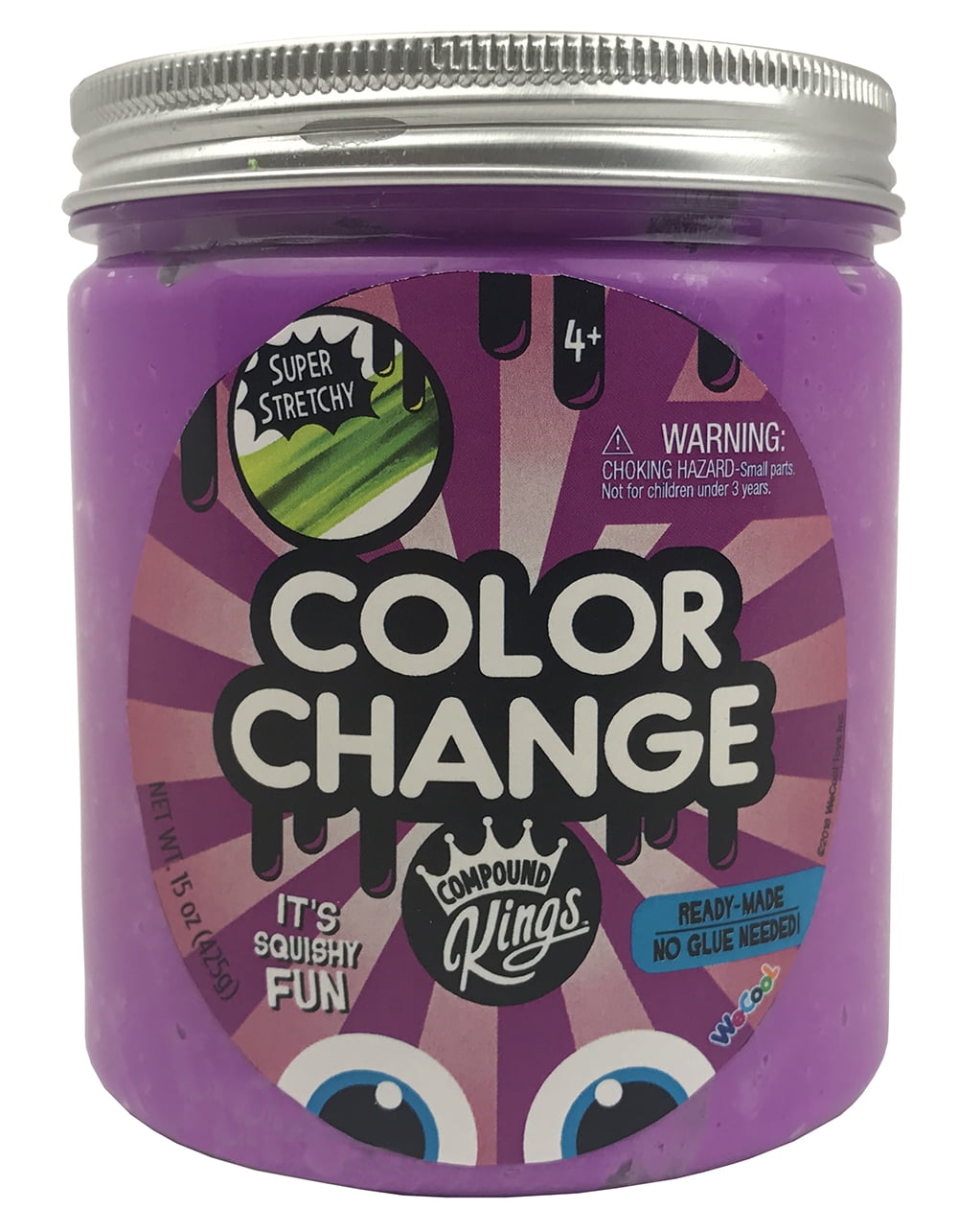 Compound Kings Color Changing Slime 15 Oz Jar Purple To White compound-kings-color-changing-slime-15-oz-jar-purple-to-white