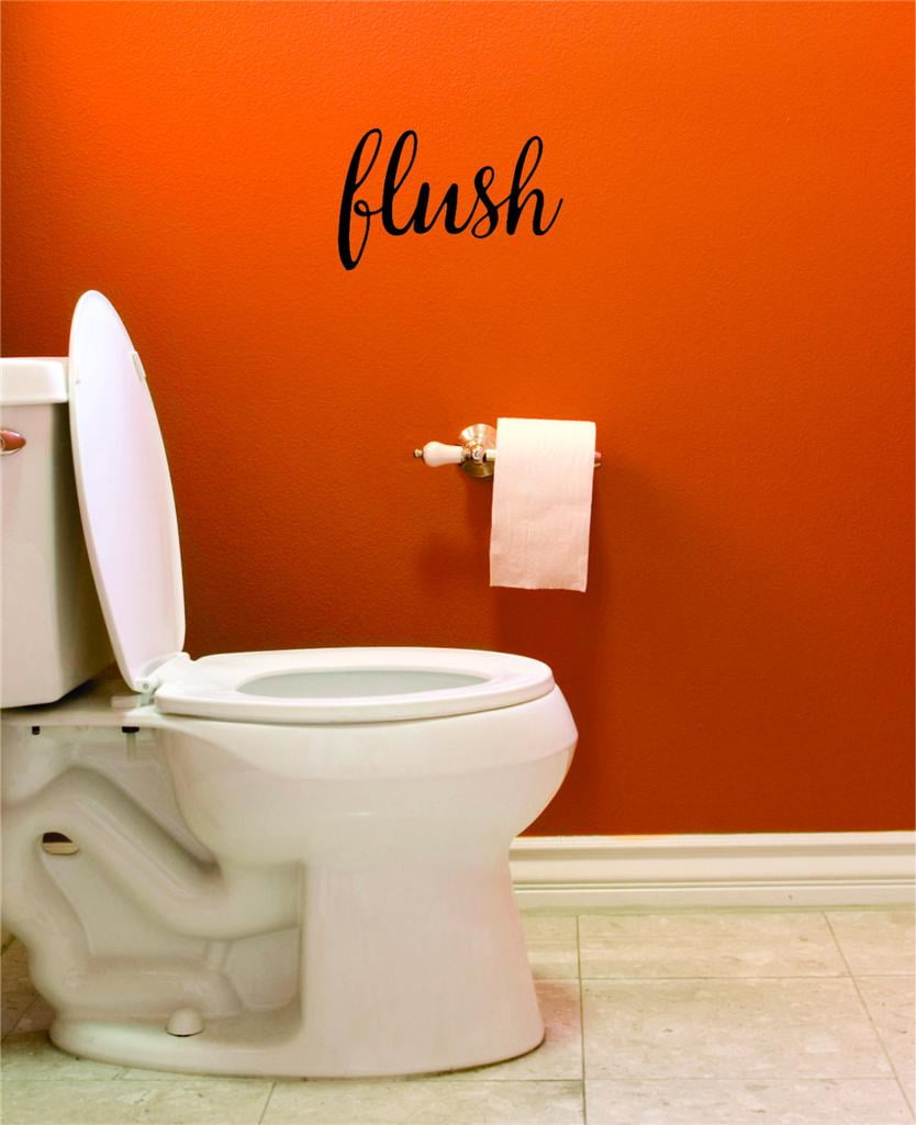 Wall Design Pieces Flush Text Lettering Bathroom Quote 10 X40