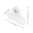 thumbnail image 2 of Tineasur 4Pcs Glass Mirror Clips Plastic White Essential For Maintaining Glass Stability, 2 of 8