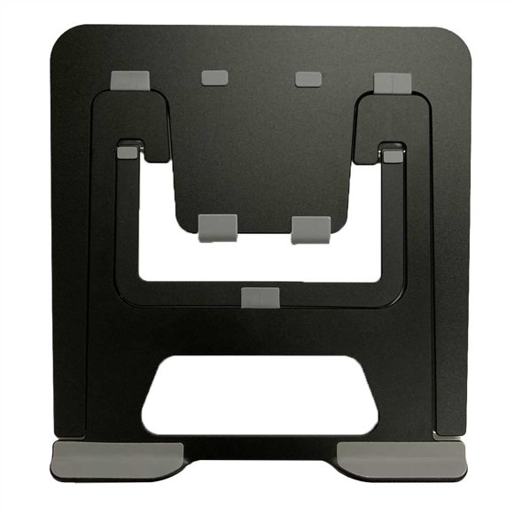 Inteprter Soporte de computadora portátil Soporte conveniente ajustable Base de enfriamiento antideslizante Soporte de elevación Escritorio de oficina Electrónica Negro
