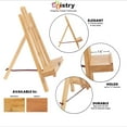 thumbnail image 3 of Stein Design Artistry Display Easels - Foldable A-Frame Easels for Presentation, Paintings, Signs, Markets, & More! - [Elm Finish - Medium], 3 of 7
