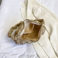 thumbnail image 4 of Bolso Axila Plisado Masa Bolso Mensajero Nube Bolso Hombro 1303 Caqui, 4 of 9