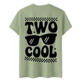 thumbnail image 4 of WOYY Boys Casual Letter Print T-Shirt Round Neck Short Sleeved T Shirt Children's Tee, Sizes 1-13, 4 of 4