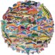 thumbnail image 2 of Paquete de pegatinas con forma de pez tropical, 55 unidades, dibujos animados de animales marinos, 2 of 2