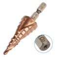 thumbnail image 4 of 1Pcs Hexagonal Handle Spiral Groove Step Cone Cobalt Drill Bit High Speed Steel(4-20mm), 4 of 9