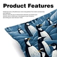thumbnail image 2 of Penguin Velvet Throw Pillow Covers Set of 2 with Unique Patterns in Sizes 16x16, 18x18, and 20x20 Inches for Chair Pillow, 2 of 6