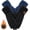 B-Black+Navy, variant on 2 Pairs Winter Gloves for Women Chenille, Winter Warm Thick Lined Touchscreen Fingers Weather Gloves