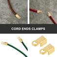 thumbnail image 4 of LEEYNEER 500Pcs Golden Ribbon Crimps Cord Ends for Jewelry Making, 4 of 10