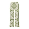 thumbnail image 4 of Bovemsi Wide Leg Pants Woman High Waist Patterned Lightweight Loose Fit Casual Colorful Trouser Imitation Jeans Travel Pants, 4 of 9
