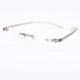thumbnail image 3 of Gafas de lectura de resina, gafas de lectura ultraligeras sin marco, todo en uno, para hombres y mujeres, gafas de lectura sin marco, gafas para miopía con acabado de plástico, 3 of 4