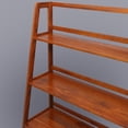 thumbnail image 3 of Metro 100% Solid Wood 34" Wide 3-Shlef Bookcase - Antique Mahogany, 3 of 11