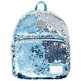 thumbnail image 1 of Frozen Reverse Sequin Blue And White Backpack, 1 of 4
