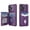 Purple, variant on Allytechgroup Wallet Case for iPhone 14 Pro with Credit Card Slot, Slim Fit PU Leather RFID Blocking Stand Phone Case Shockproof Protective Back Cover for iPhone 14 Pro Women Men, Black