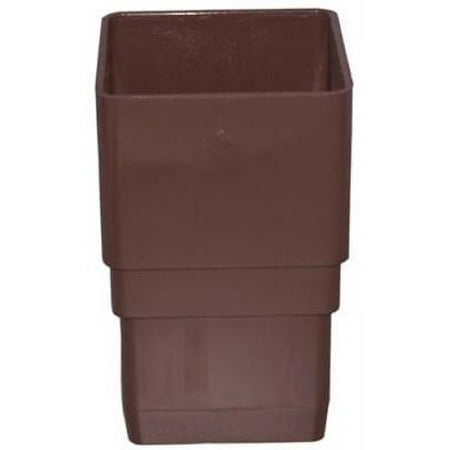 - Genova 2PK Brown Vinyl Downspout Coupler Used To Join Lengths Of Downspout