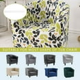 thumbnail image 4 of Tub Chair Covers for Armchairs, Tub Sofa Slipcover Polyester Fiber Club Chair Slipcover Stretch Armchair Slipcover Removable Washable Sofa Couch Cover for Dining Living Room Office Reception, 4 of 8