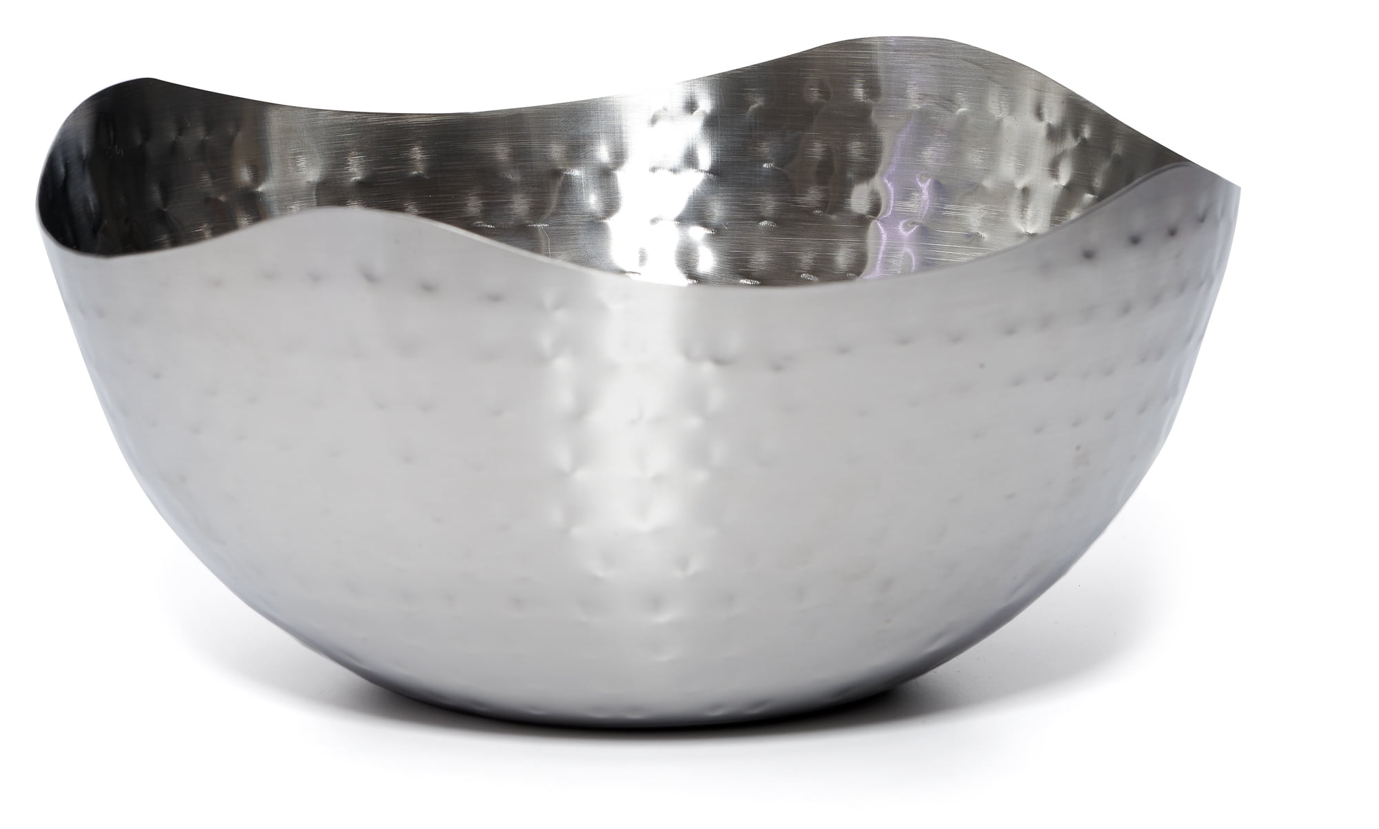 Bezrat Hammered Stainless Steel Serving Bowl – Multipurpose Fruit/Salad