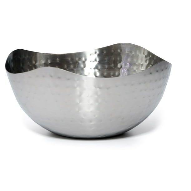 Bezrat Hammered Stainless Steel Serving Bowl ...