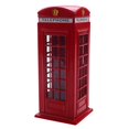 thumbnail image 1 of Metal rojo británico inglés Londres cabina telefónica banco moneda banco ahorro olla alcancía teléfono rojo Boo-- Teléfono móvil Teléfono móvil Accesorios para teléfonos móviles, 1 of 4