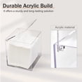 thumbnail image 3 of SIABC-Acrylic Disposable Face Towel Holder, Clean Skin Club Face Towels Holder Container, Clear Box Compatible with Facial Towel XL, Clear Bathroom Organization, 3 of 4