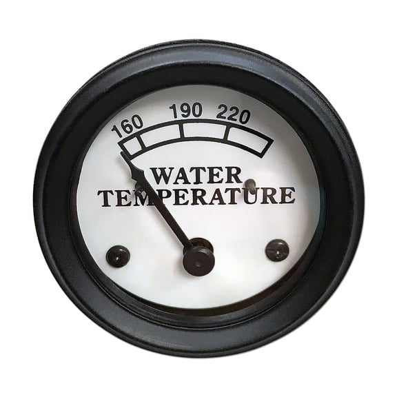 Water Temperature Gauge, White Face Fits John Deere Tractor     AA883R AA3538R