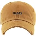 thumbnail image 2 of Daddy Dad Hat Vintage Distressed Cotton Adjustable Baseball Cap, 2 of 4