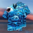 thumbnail image 3 of Camisa hawaiana con estampado 3D de pato para hombre, camisas casuales de playa de manga corta, blusa divertida de un solo pecho, ropa para hombre, envío gratuito, 3 of 5