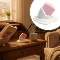 thumbnail image 3 of 4Pcs Melting Ice Cream Pen Holder 4.65in Pink Resin Desktop Organizer - Cute Pencil Cup Storage Box for Home Office Desk Decor, Vanity Makeup Brush Holder, Creative Gift for Birthdays & Holidays, 3 of 8