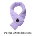 thumbnail image 5 of feimajia Unisex Heated Scarf Soft Adjustable Pure Color Design Electric Scarf Neck Warmer Heating Scarf USB Electric Heating Neck Protection Cold Invisible Zipper Scarf, 5 of 5