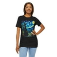 thumbnail image 6 of Unisex Van Gogh Starry Night Halloween Witch Cotton Shirt, 6 of 7