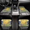 thumbnail image 7 of Yiaed Flower Butterfly Skull Couple Print Carpet Floor Mats for Cars, Auto Accessories Front & Rear Car Floor Mats Car Floor Foot Mat Sets of 4 Pieces, 7 of 7