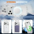 thumbnail image 4 of Allytechgroup for iPhone 17 Pro Max Case with Screen Protection, Mangetic Back Cover Wireless Charging Support Kickstand Ring Holder Anti-Scratch Phone Case for Apple iPhone 17 Pro Max, Clear, 4 of 6