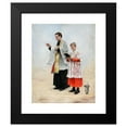 thumbnail image 2 of August Hagborg 12x14 Black Modern Framed Museum Art Print Titled - Priest and Acolyte (1881), 2 of 5