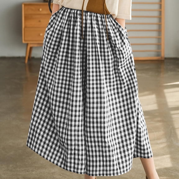 Ndbuld Women's Cargo Capris Pants with 6 Pockets Women Fashion Spring And Summer Cute Comfortable Elastic Waist Pocket Casual Pants BlackL