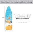 thumbnail image 5 of HELLHERO Beach Seashells Starfish Iron Board Cover 3 Fasteners Protection Covers Elastic Edge Removable Cover, 5 of 5
