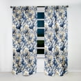 thumbnail image 4 of Designart "Victorian Ikat Elegance III" Botanical Traditional Curtain, Floral Single Panel, 4 of 6