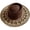 coffee, variant on Flat Top Wide Brim Straw Panama Hat Foldable UPF Sun Hat for Beach Summer Wear 56-58cm