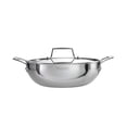 thumbnail image 6 of Tramontina Utsava 2.75-Quart Tri-Ply Clad Stainless Steel Kadai with Lid - Induction & Oven Safe, 6 of 13