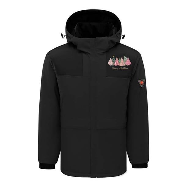 Chaquetas y abrigos casuales de manga larga con capucha, con USB, temperatura constante, calefactables, resistentes al viento, talla grande, para hombre y mujer, invierno, 4 unidades