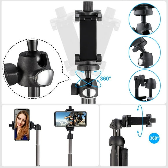 Selfie Stick Tripod, Detachable and Extendable Phone Tripod for IPhone 8/iPhone 8 Plus/X/iPhone 7/iPhone 7 Plus/Galaxy Note 8/S8 /S8 Plus & More