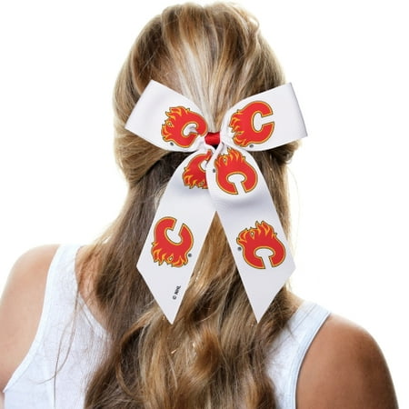 Calgary Flames Cheer Ponytail Holder - No Size