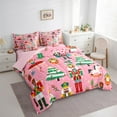 thumbnail image 3 of Manfei Merry Christmas 7pcs Bedding Comforter Set,Nutcracker Soldier Queen Bedding Sets,Cute Ballet Girls Queen Sheet Sets For Child,Breathable Home Decor Reversible, 3 of 8