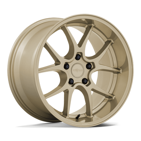 18x8.5 Rotiform RC207 LTN-J Gloss Gold Wheel 5x4.5 (35mm)