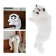 thumbnail image 3 of Gato de peluche Zulema decoración escritorio TV simución gato estatua Negro, 3 of 8