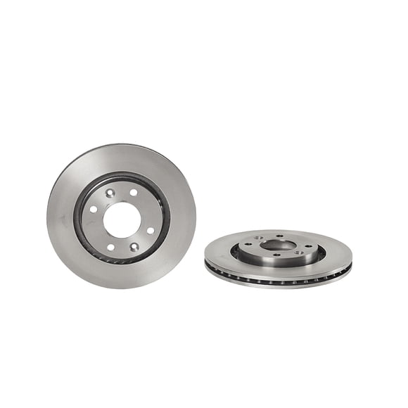 Par de Discos Ventilados BREMBO 208 2014 al 2018 PEUGEOT 1.6L L4 Delanteros