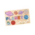 thumbnail image 3 of Rompecabezas de madera para preescolar, rompecabezas de formas, rompecabezas para niños pequeños Planeta, 3 of 9