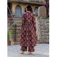 thumbnail image 4 of KLOSIA Women Printed Anarkali Kurta and Pant Set with Dupatta - Indian Ethnic Traditional Wear Anarkali Kurta Set, 4 of 7